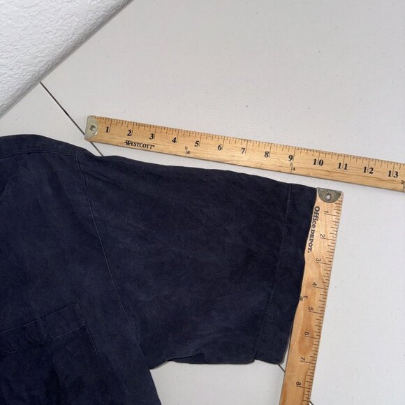 Tommy Bahama Button Up Shirt Mens Small Black Short Sleeve‎ - Picture 12 of 12